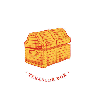 Treasure Chest Phone Grip Design Template