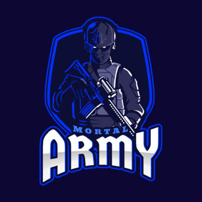 Counter-Strike-Inspired Logo Maker with a Menacing Character Illustration