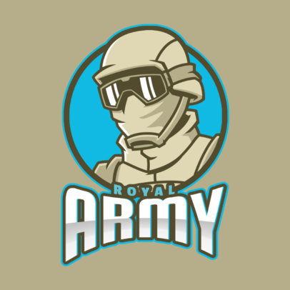 Gaming Logo Maker with a Covert Soldier Illustration