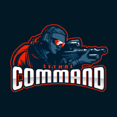 Gaming Logo Maker with a Dynamic Illustration Inspired by Counter-Strike