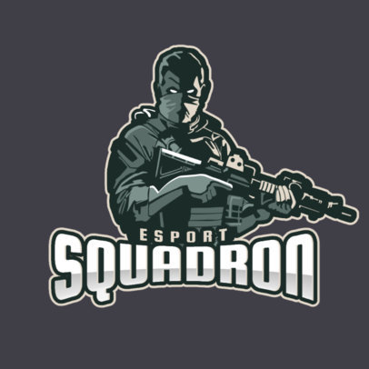 Gaming Logo Maker with a Dangerous Shooter Illustration