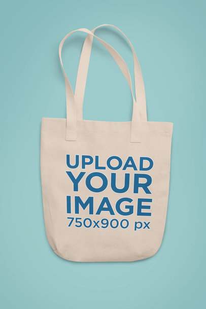 Tote Bag Mockup Displayed Against a Minimalist Surface 28947