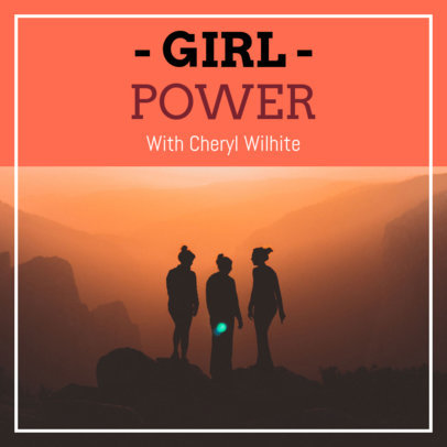 Podcast Cover Maker for Woman Empowerment Shows