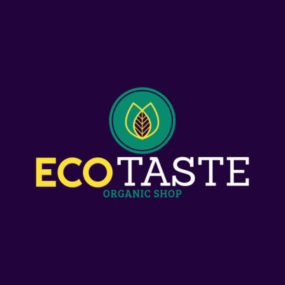 Organic Shop Logo Template