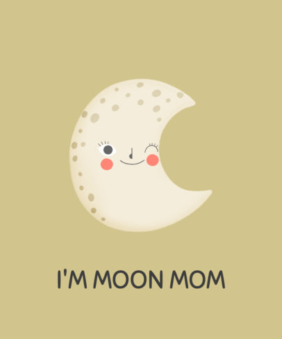 Cartoon Moon T-Shirt Design Creator