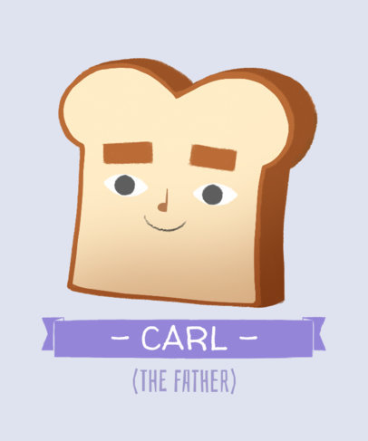 T-Shirt Design Maker with Cartoon Food Clipart