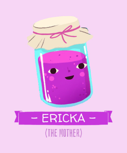 T-Shirt Design Creator with a Jam Jar Cartoon
