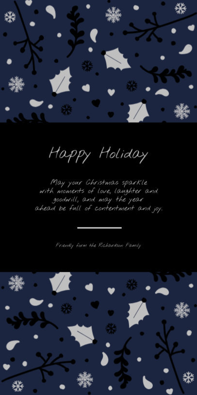 Greeting Card template with a Christmas Season Design