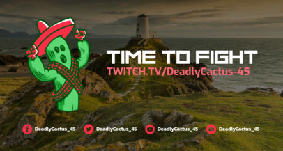 Twitch Banner Creator in the Style of Fortnite