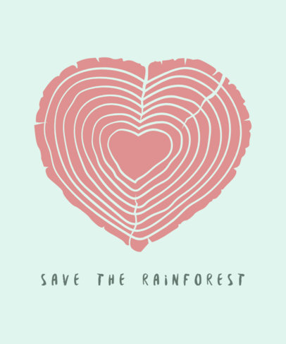 Save the Amazonia T-Shirt Design Maker 
