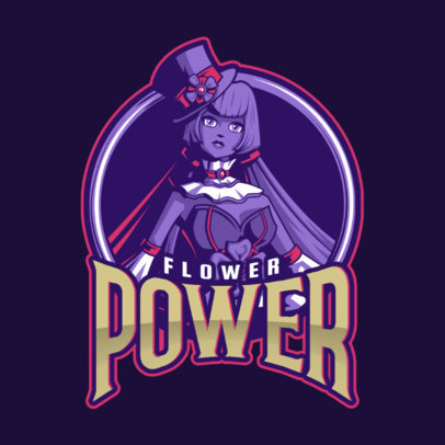 Gaming Logo Template Featuring Illustrations Inspired in Mobile Legends