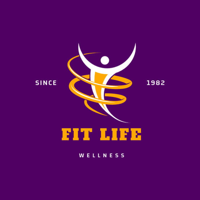 Placeit Fitness Logo Maker For A Wellness Center