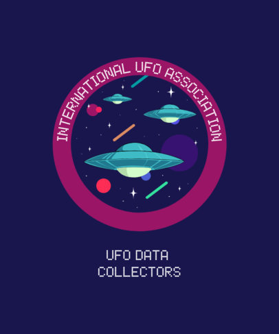 T-Shirt Design Maker with Alien Spaceships