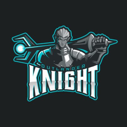Mobile Legends-Inspired Gaming Logo Maker with a Knight Illustration 2455q