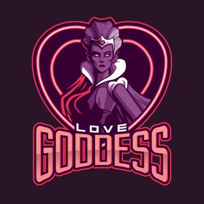 Gaming Logo Maker with a Mobile Legends-Inspired Female Illustration 2455r