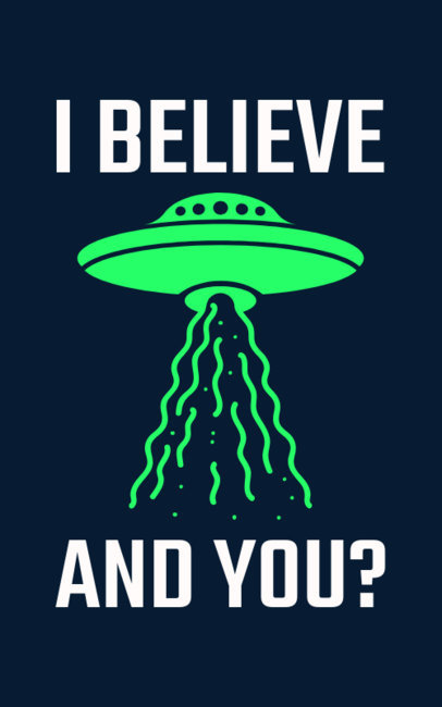 UFO T-Shirt Template
