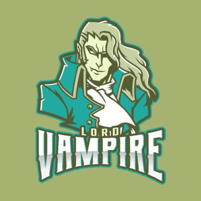 Gaming Logo Creator with an Elegant Vampire Character Inspired by Mobile Legends 2455y