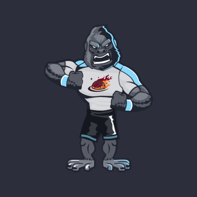 Animal Mascot Template for a Basketball Team
