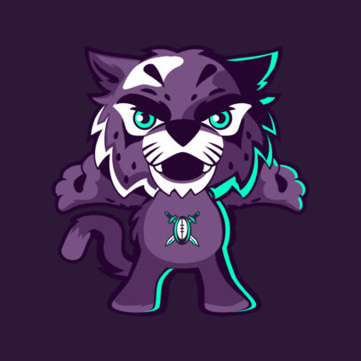 Sports Mascot Maker Featuring a Wildcat 2381f