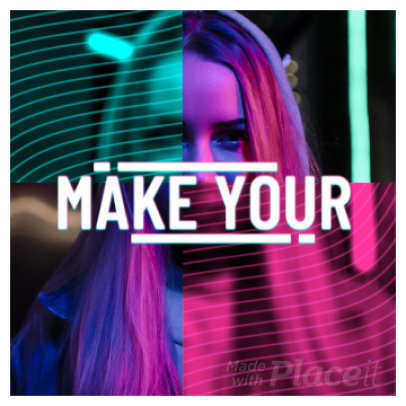 Instagram Video Maker with Modern Glitching Transitions