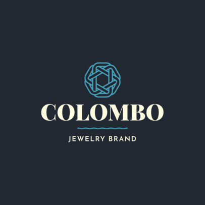 Jewelry Brand Logo Creator with an Abstract Clipart