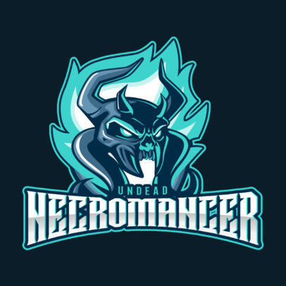 Gaming Logo Maker for DOTA 2 Fans Featuring a Necromancer Clipart 2499h