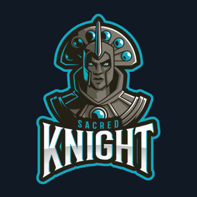 DOTA 2 Inspired Logo Maker with a Fantasy Warrior Character