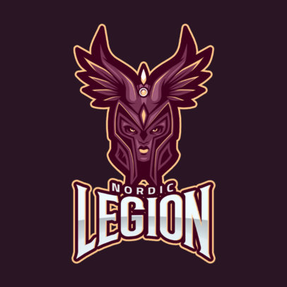 Logo Generator for DOTA 2 Gamers with a Valkyrie Clipart 2486r