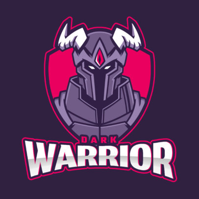Logo Maker Featuring a Warrior with Horns 2499dd