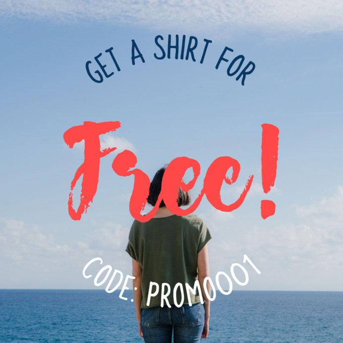 Placeit - Social Media Post Template for a Promo Code Sale