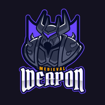 DOTA 2 Inspired Online Logo Maker of a Medieval Warrior 