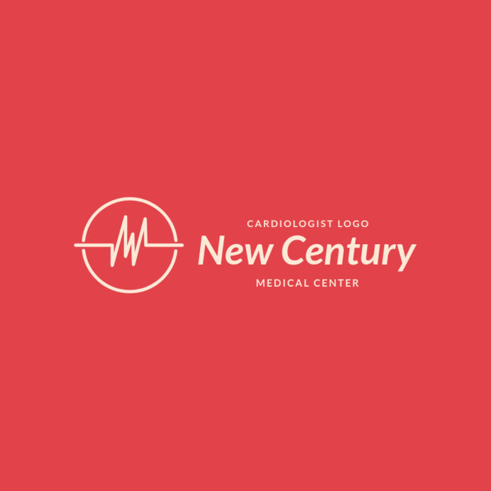 Minimalist Logo Template For a Heart Medical Center