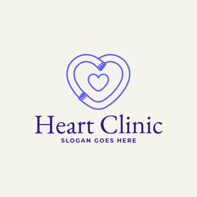 Online Logo Maker for a Heart Clinic