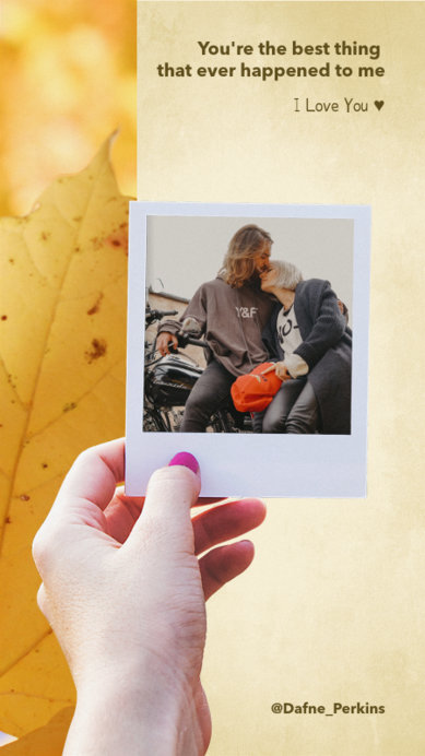 Instagram Story Template for a Romantic Post