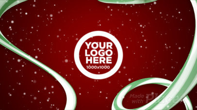 Christmas-Themed Intro Maker Featuring Text and Logo Animations