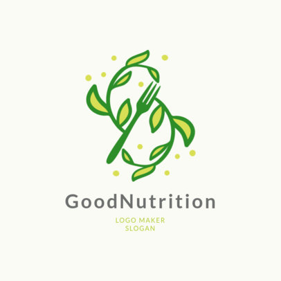 Nutritionist Logo Maker with Healthy Food Clipart