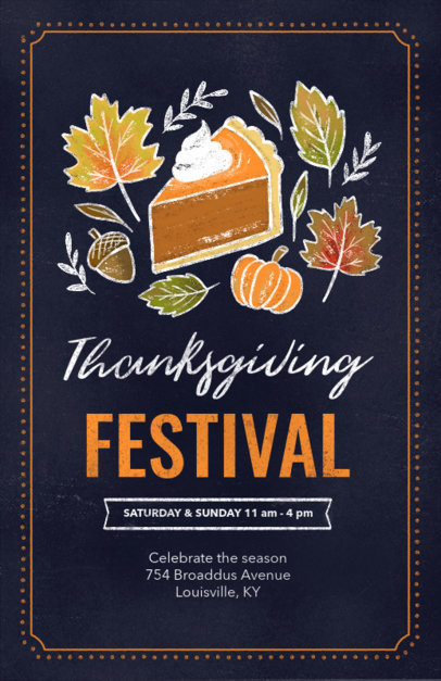Flyer Maker for a Thanksgiving Festival