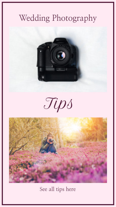 Insta Story Maker for Wedding Photography Tips