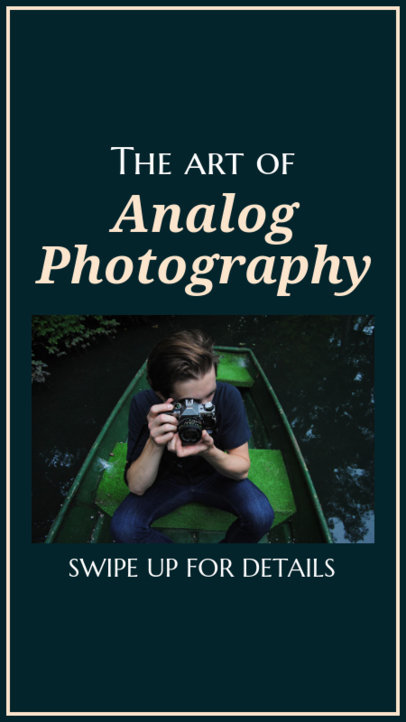 Instagram Story Maker for a Photography Course