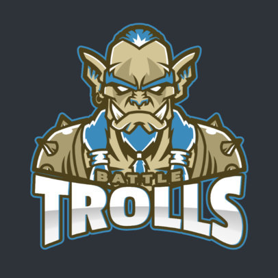 Gaming Logo Maker with a DOTA 2-Style Troll Illustration 2499aa