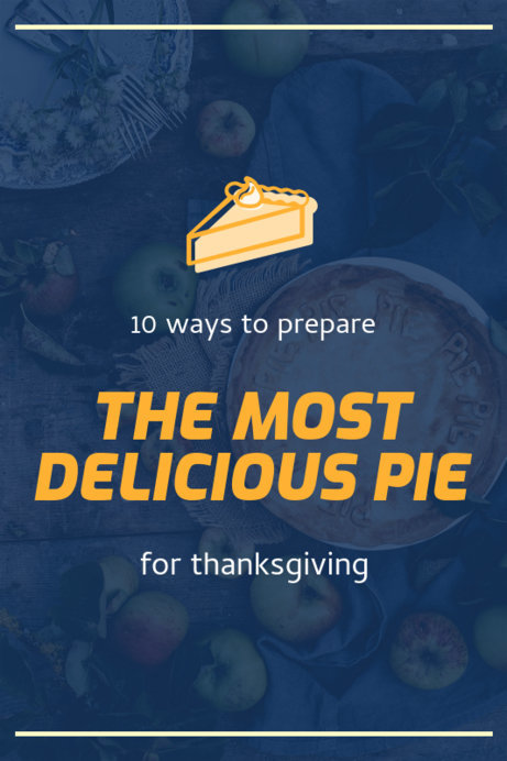 Pinterest Pin Template for Thanksgiving Pie Recipes
