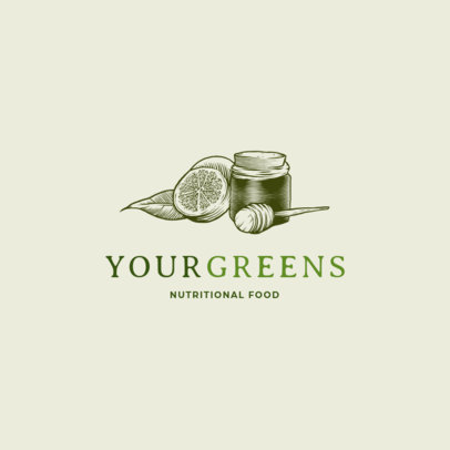 Classic Logo Generator for a Nutritionist Featuring Healthy Food