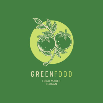 Nutritionist Logo Template Featuring Tomatoes Clipart