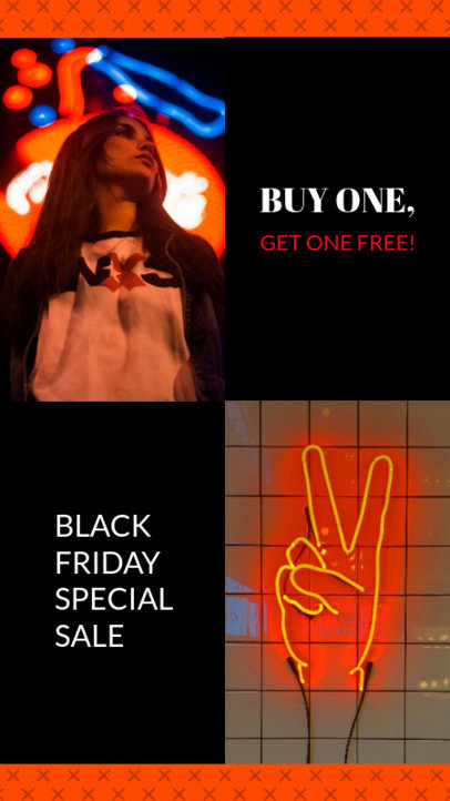 Instagram Story Generator for a BOGO Black Friday Offer 967h 1781