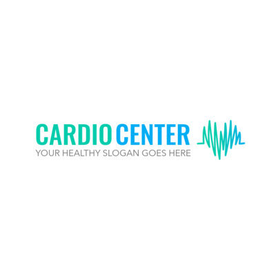 Logo Generator for a Cardio Center with a Minimalist Heart Graphic 