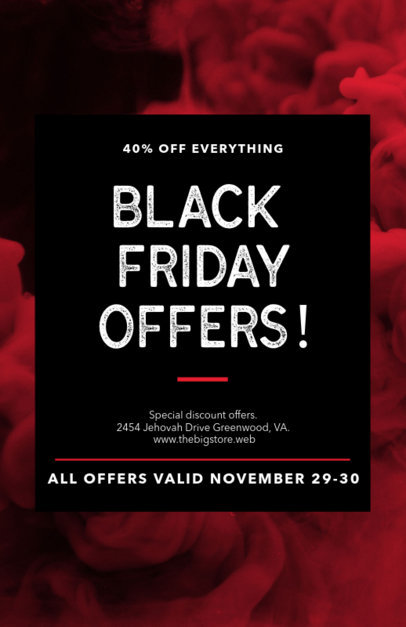 Flyer Maker for Black Friday Offers with a Bold Design