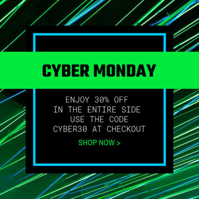Instagram Post Template for a Cyber Monday Sale