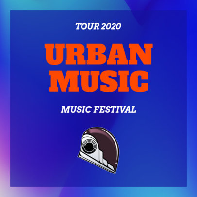 Instagram Post Maker for an Urban Music Festival