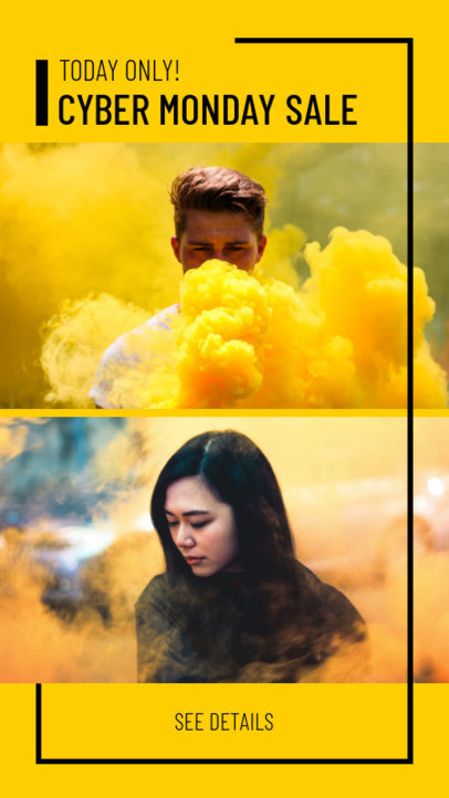 Instagram Story Design Template for a Cyber Monday Fashion Sale