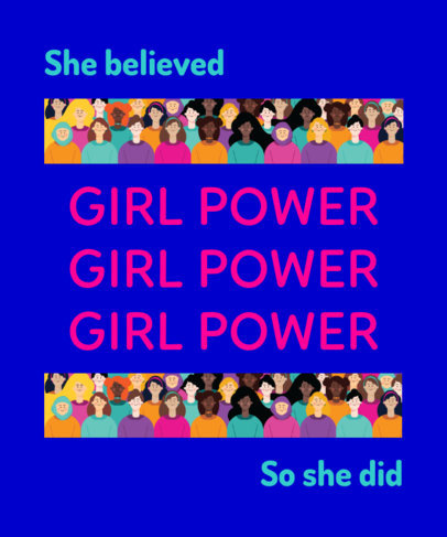 Trendy T-Shirt Design Maker Featuring Feminist Quotes